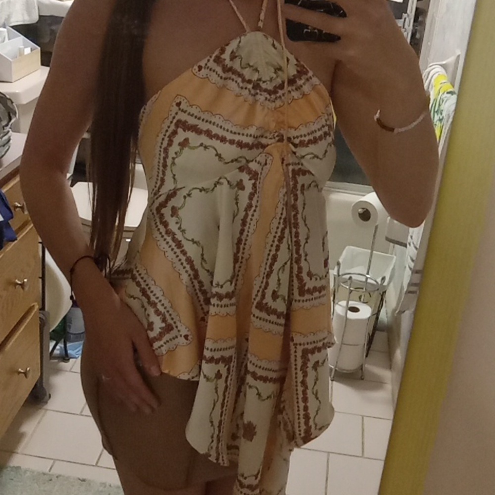 Forever 21 Halter Silky Blouse